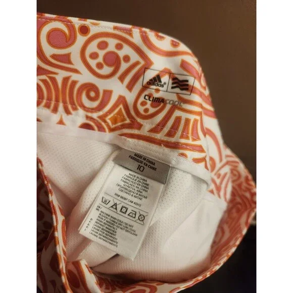 Adidas Climacool Skirt Skort Womens Pink Geo Print Golf Outdoors Athleisure 10 - Picture 5 of 5